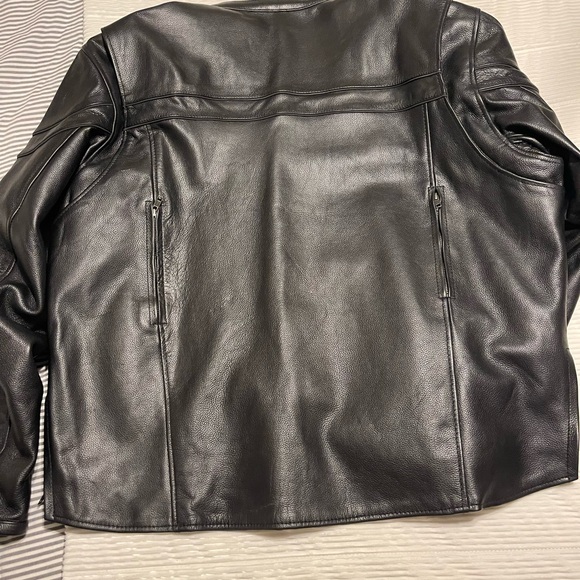 ZIR LEATHER MOTORCYCLE JACKET 3X - Picture 9 of 12